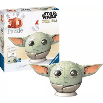 Ravensburger 3D puzzle Star Wars: Baby Yoda s ušima 72 ks