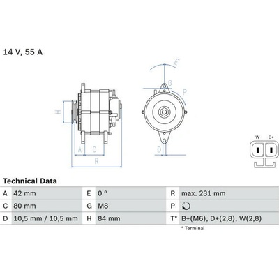 generátor BOSCH 0 986 049 870