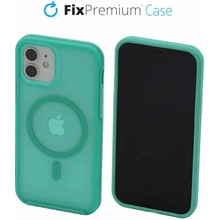 FixPremium Clear s MagSafe iPhone 12 a 12 Pro mint modré