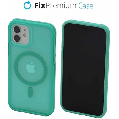 FixPremium Clear s MagSafe iPhone 12 a 12 Pro mint modré