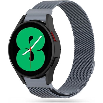 Tech-Protect Каишка от неръждаема стомана за Samsung Galaxy Watch, Huawei Watch, Xiaomi, Garmin и други часовници с 20мм захват - Tech-Protect Milanese 2 Steel Band 20mm (сив) (THP760GRY)
