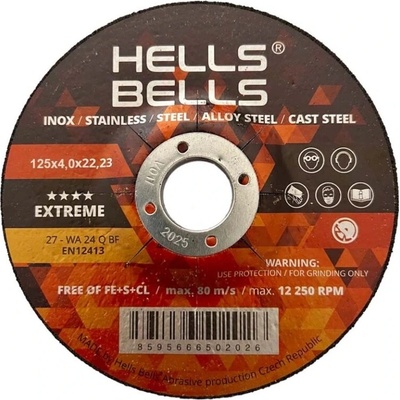 Hells Bells 125 x 4,0 x 22,2 mm T27 HBX12540