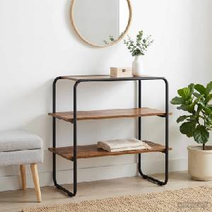 vidaXL Конзолна маса Старо дърво 100 x 41 x 75 см Инженерна дървесина (8007543)