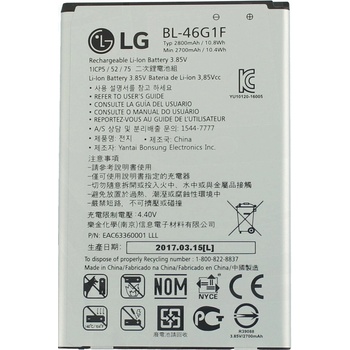 LG Батерия за LG K10 (2017) / M250N / K20 Plus / LV5, BL-46G1F, оригинална, 2800 mAh (120577)