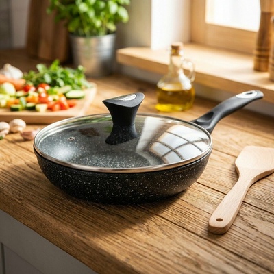 Kinghoff Panvica Granitová panvica 20 cm s pokrievkou Kb-7037
