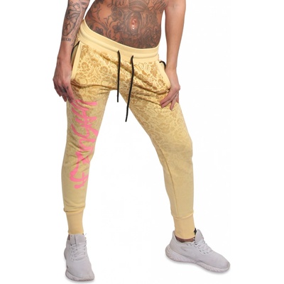 Yakuza dámske tepláky Ornamental Urban LITE GJOB 24140 pale banana