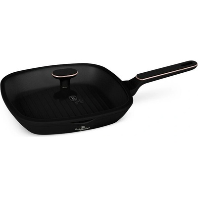 Grilovací pánev s titanovým povrchem a poklicí 28 cm Black Rose Collection