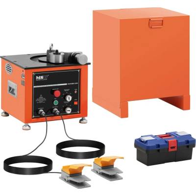 MSW Kulatý ohýbač - elektrický - 25 mm tloušťka ohybu - 0–180° - 2 nášlapné pedály MSW-RBM-250D