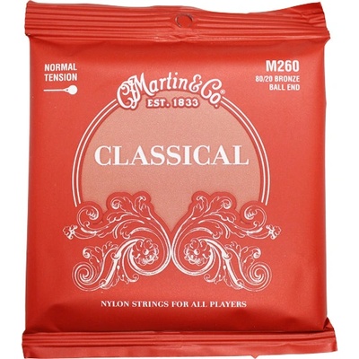 Martin&Co Martin M260 Classical, Струни за класическа китара, Нормално напрежение, С топчета (M260)