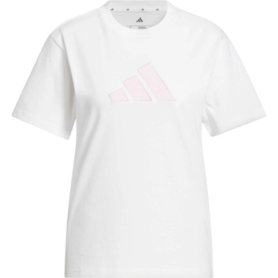 adidas Dámske tričko W SC GINGHAM TEE Biela Ružová