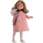 Asi Dolls Кукла Asi Dolls - Силия, с вълнено розово палто с качулка, 30 cm (166360)