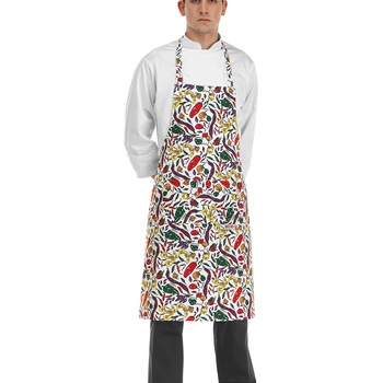 Egochef Предна готварска престилка Его Шеф с принт подправки (6103 108a)