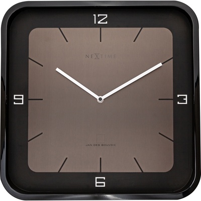 NeXtime Стенен часовник Square Wall черен (3518ZW)