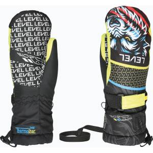 Level Детски сноуборд ръкавици Level Junior Mitt ninja black