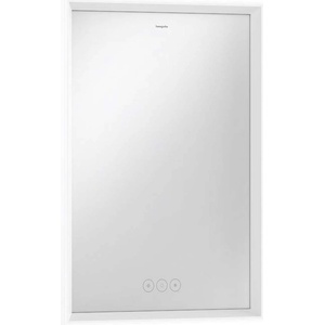 Hansgrohe Xarita E - Огледало със LED осветление и отопление, 50x70 см, сензорен дисплей, матово бяло 54989700 (54989700)