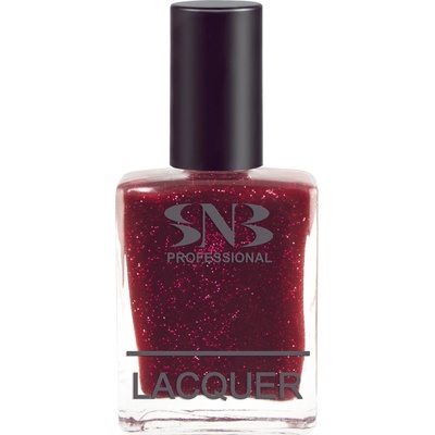 SNB Лак за нокти snb Искрен, бордо, брокат, 15 мл (nlp20)