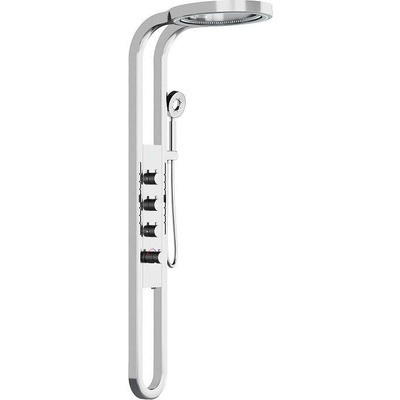 Inter Ceramic Хидромасажен душ панел 3617C, Inter Ceramic, хром, 155.5x40.2х58см (3617C)