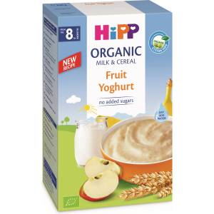 Hipp Био инстантна млечна каша Hipp - Плодове и йогурт, 250 g (3311) - baby