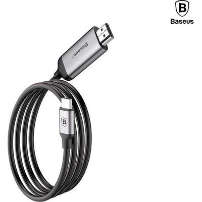 Baseus C-Video USB-C to HDMI Male Cable - кабел за свързване от USB-C към HDMI 4K (черен) (1.8м)
