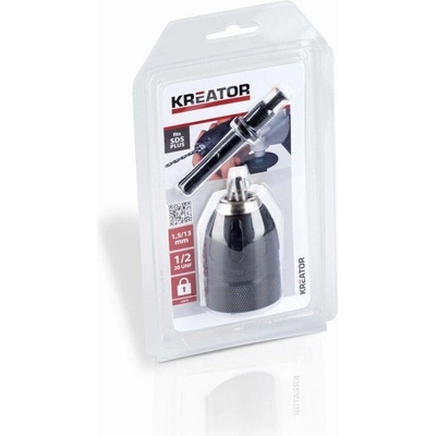 KREATOR sklíčidlo RU 1,5mm-13mm se zámkem + SDS PLUS adaptér KRT014005