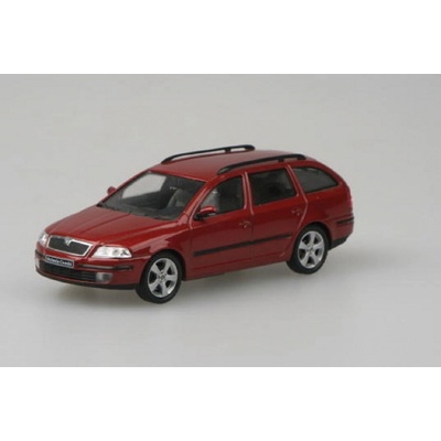 Abrex Škoda Octavia II Combi 2004 Červená Flamenco Metalíza 1:43