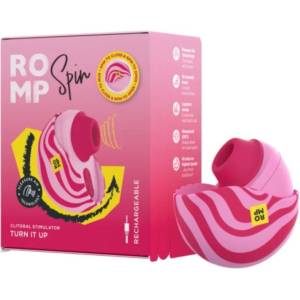  Вакуумен клиторен стимулатор, 10 степени и 3 ритъма - ROMP Spin Pink (D-245863)