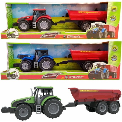 FARM SERVICE Traktor s valníkem na obilí se zvuky a světly