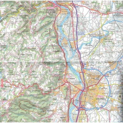 157 Grenoble Montélimar 1:100t mapa