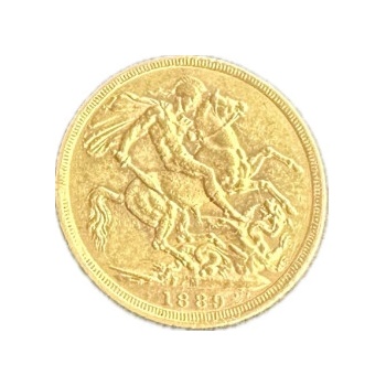 The Royal Mint zlatá mince Sovereign 1889 7,32 g