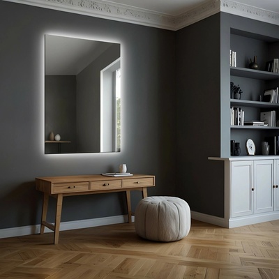 Alfaram Obdĺžnikové kúpeľňové zrkadlo s osvetlením - AGIS LED 120x60
