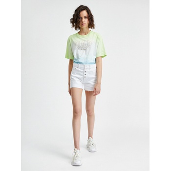 GAP Дънкови къси панталони с копчета GAP GAP | Byal | ЖЕНИ | XXS