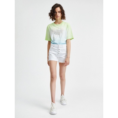 GAP Дънкови къси панталони с копчета GAP GAP | Byal | ЖЕНИ | XXS