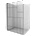 Mexen Kioto L душ стена Walk-in 110 x 200 см, черен модел, черен - 800-110-103-70-78 (800-110-103-70-78)
