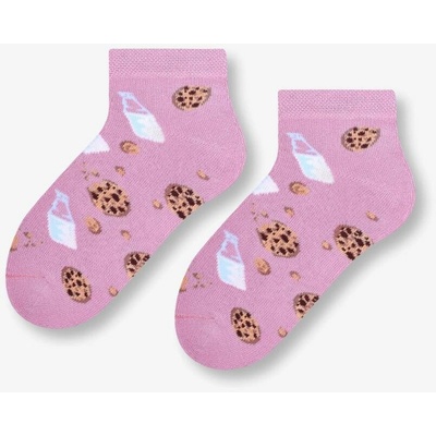 Dievčenské ponožky Cookies ružová púdrová