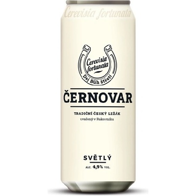 ČERNOVAR 12 světlý ležák 4,9% 0,5 l (plech)
