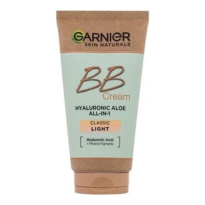 Garnier Skin Naturals BB Cream Hyaluronic Aloe All-In-1 SPF25 sjednocující a zmatňující bb krém pro normální pleť Light 50 ml