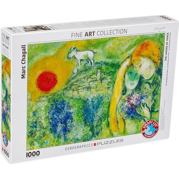 EUROGRAPHICS Пъзел Eurographics от 1000 части - Влюбените от Ванс, Марк Шагал (EG60000848)