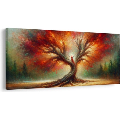 Obraz mystický tanec stromu života - 80x40