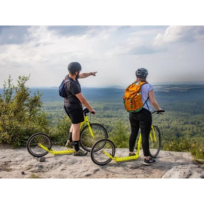 Sjezd na koloběžkách z Panské skály