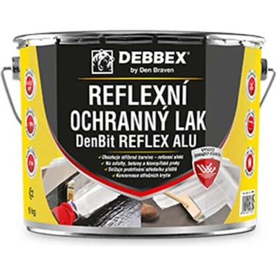 Den Braven Reflexní ochranný lak DenBit REFLEX ALU, plechovka 9 kg, stříbrný – Hledejceny.cz