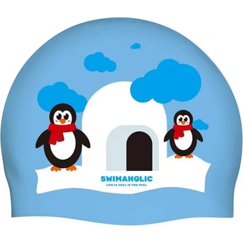 Image 1 of Swimaholic christmas penguin cap светло син