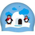 Swimaholic christmas penguin cap светло син