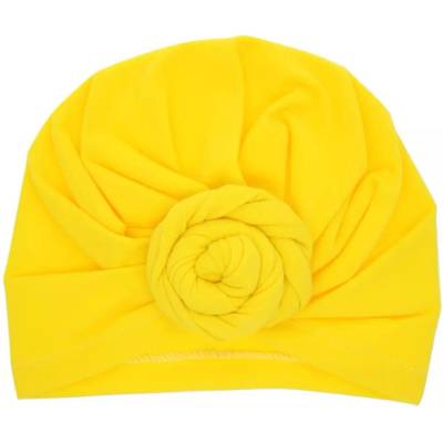 Detská turbanová čiapka žltá