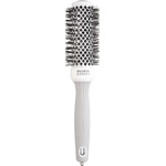 Olivia Garden Expert Blowout Shine Round Brush White & Grey 35 mm