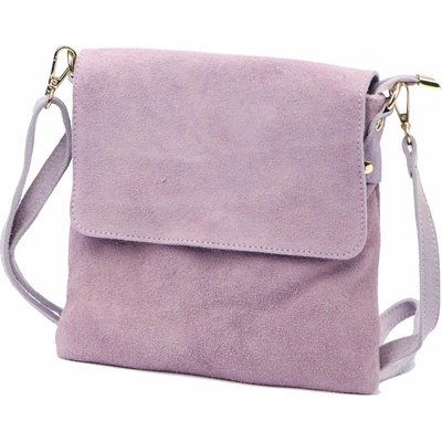 Luka dámska semišová kabelka crossbody orgovánová 24-090