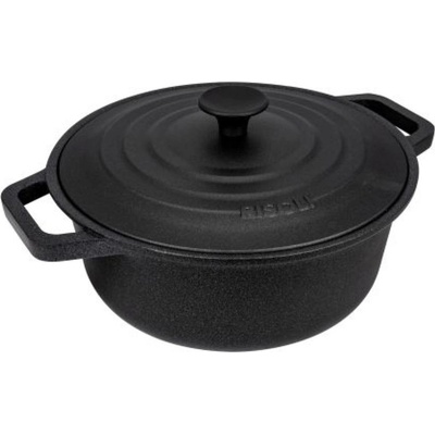RISOLI DI MONTINI Cast iron casserole 20 cm 3 ltr. with shelf LE PIGNATTE, for induction