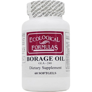 Ecological Formulas Пореч масло GLA- 240 60 софтгел капсули | Ecological Formulas (13113 (BORAGE) EF)