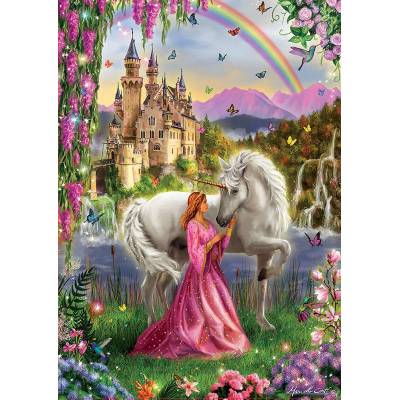 Educa - Puzzle Princess and unicorn - 500 piese