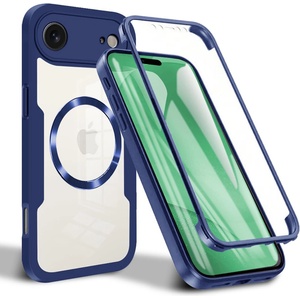 Techsuit Калъф за iPhone 17 Air - ColorVerse 360 MagSafe Series + Скрийн протектор - син