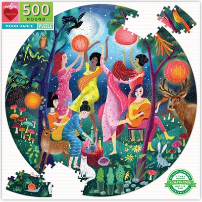 eeBoo - Puzzle Round puzzle: Moon Dance - 500 piese